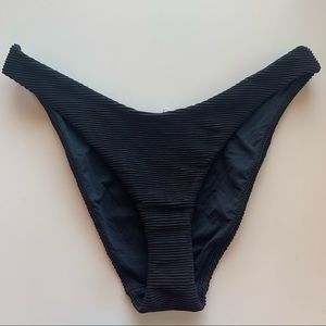 Seafolly Essentials High Cut Bikini Bottom Blk 10